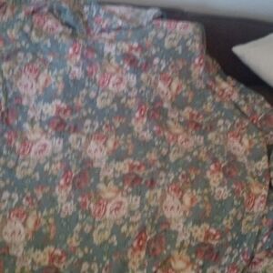 Vintage Pottery Barn Floral California King Size Duvet. Made In Israel. See Info